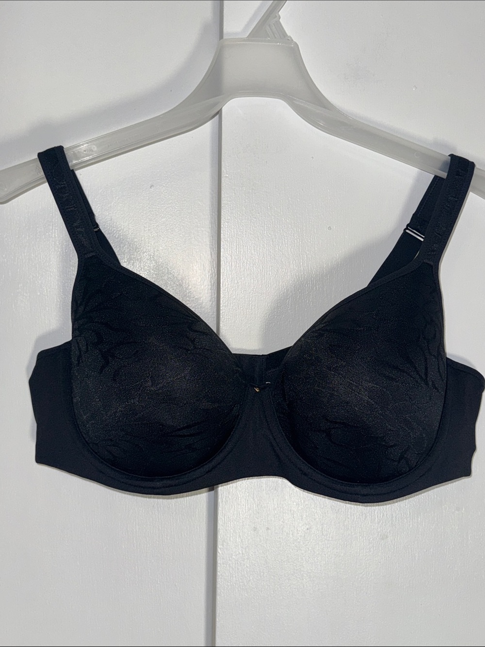 Cacique Lightly Lined Balconette Underwire Bra Black Floral Print Women’s 44D
